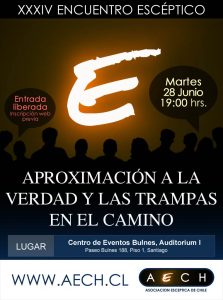 Flyer Encuentro Escéptico XXXIV, junio 2016